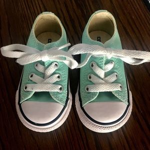 Toddler Girl Mint Converse